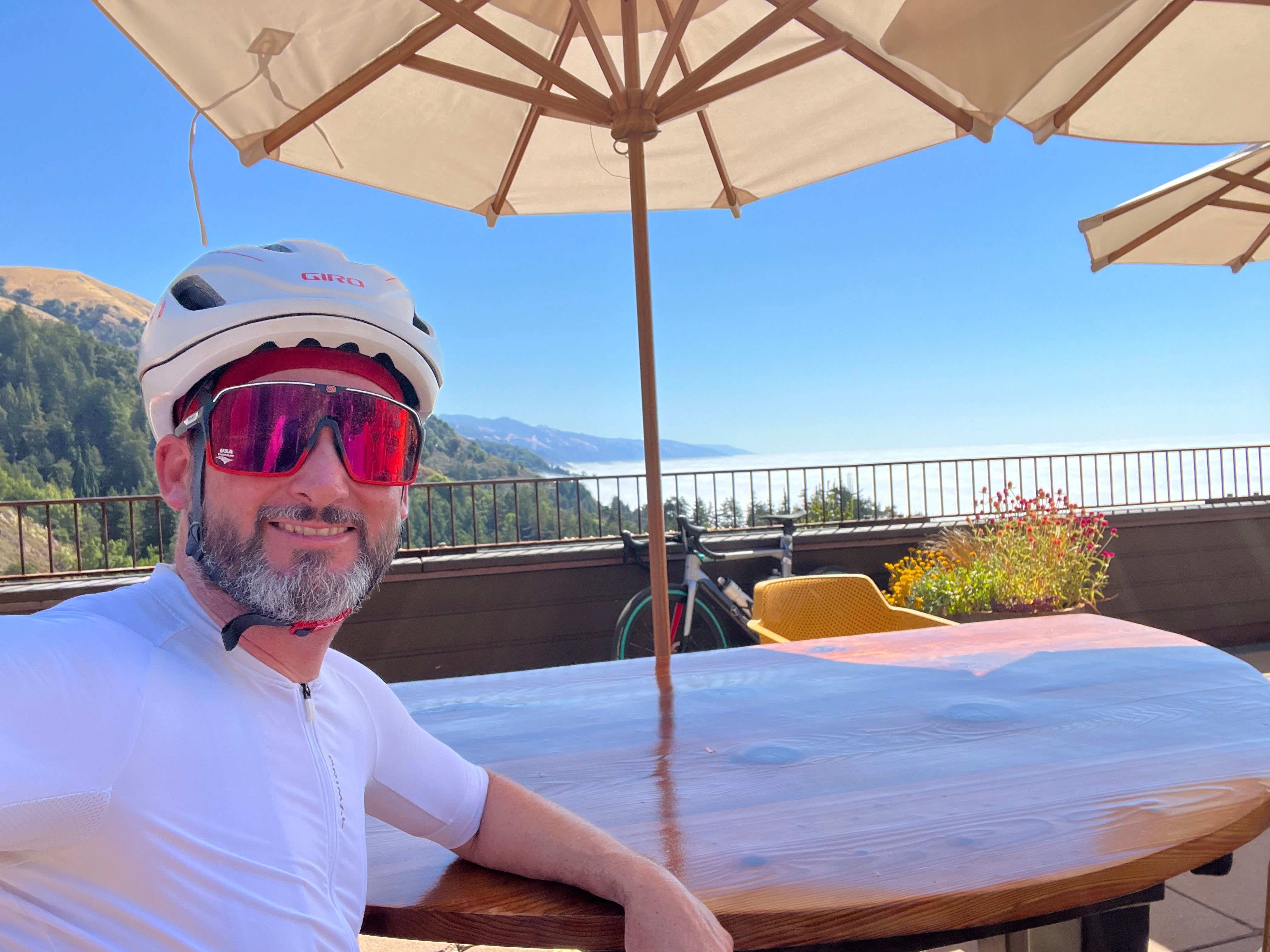 Joel Young at Nepenthe, Big Sur, CA, USA