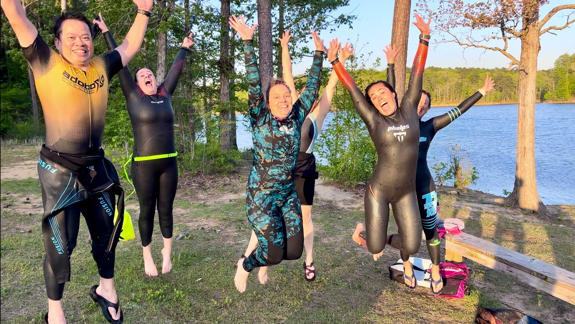 Open Water Swim Practice at Falls Lake
