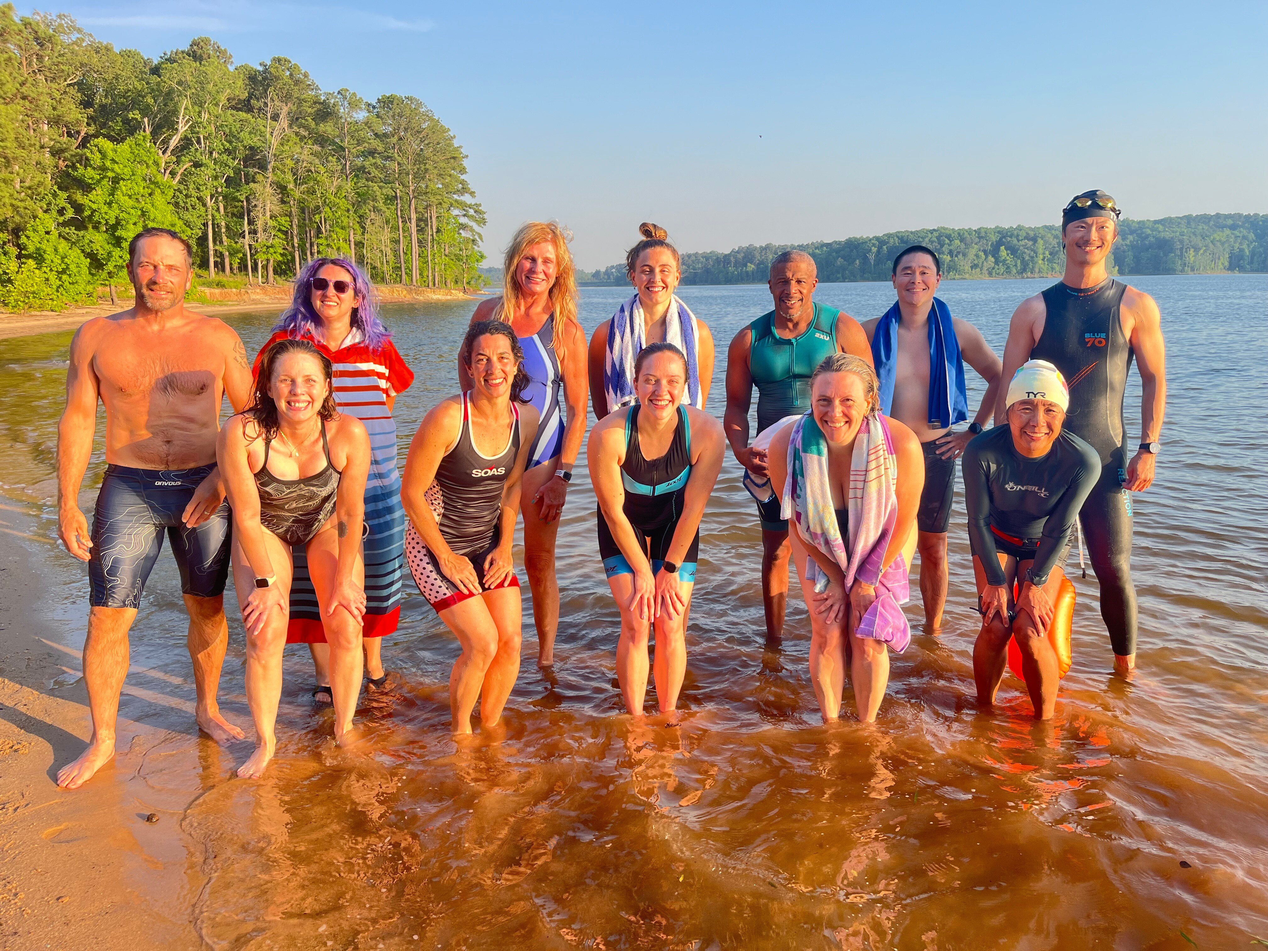 Open Water Swim Practice at Jordan Lake