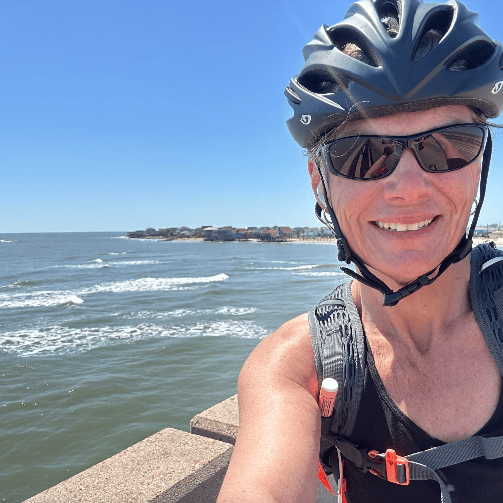 Amy on a cycling adventure